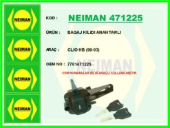 Bagaj Kılıdı Anahtarlı Clıo Hb 98-03 - 7701471225
