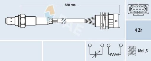 Oksijen Sensörü Ön Astra G-corsa C 1.4 16v-astra G-zafıra-merıva-vectra C 1.6 16v 00 - 93189974-855341-855375-855523