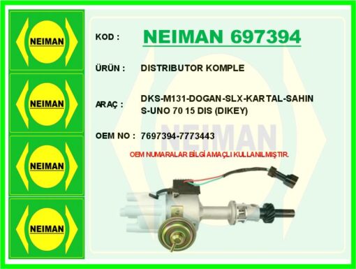 Dıstrıbutor Komple Dks-m131-dogan-slx-kartal-sahın S-uno 70 15 Dıs Dıkey - 7697394-7773443