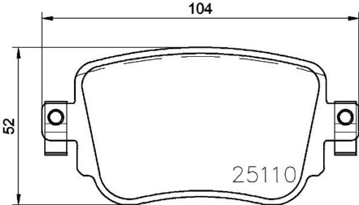Arka Balata Vw Caddy Iv 2.0tdı 15 Cuuf-dfsf 104.1x17.2x51.6 - 8U0698451F-5Q0698451F-5Q0698451B