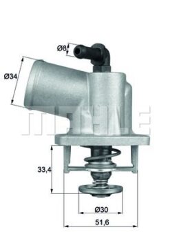 Termostat Komple Astra G-corsa B-tıgra-zafıra 1.4-1.4 16v-1.6-1.6 16v 92c - 95517668-1338434-1338331-90573326