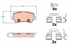 Arka Balata Mondeo 07 Galaxy 06 Smax 06 Volvo S60 S80 06 V70 07 V60 Xc60 Freelander 2.2 06 31317483 - 6G912M008FD-30794554-LR027129