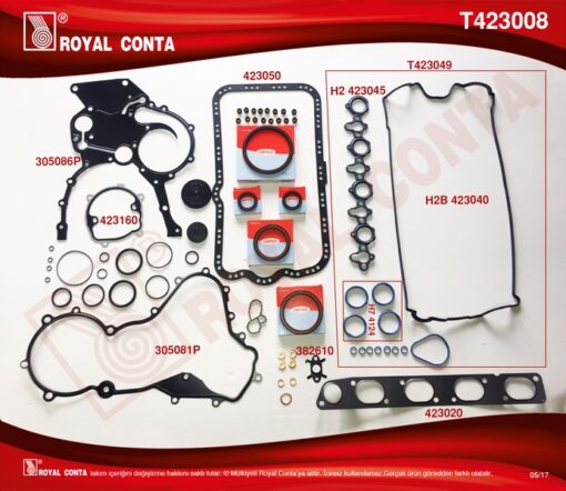 Takım Conta Corteco Keçeli Reınz Subp.last Skc Siz Master 2.2-2.5 Dcı G9t-g9u