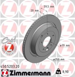 Fren Dıskı Arka Land Rover Dıscovery 4 L319 Range Rover Sport I L320 - SDB000646