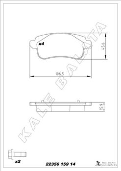 Arka Balata Renault Megane Iv 15> Espace V 15> Megane Iv Grandtour 16> Talısman 15> Nıssan Juke 19> - 440608235R-4406000Q3C
