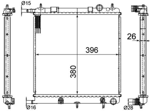 Radyatör Brazing C3 04/02 207 02/06 1007 04/05 Klimasız Mek - 1330.C0-1330.C2-1330.W8