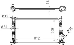 Radyatör Brazing Focus Iı 04-12 Cmax 1.6ti 1.8 2.0 05-07-10 Volvo S40 1.6 1.8 2.0 C30 C70 V50 - 3M5H8005RK-8603621-30665934