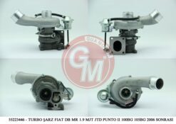 Turbo Şarj Fıat Doblo Maria 1.9 Mjt Jtd Punto Iı Stilo 100bg 105bg 2006 Sonrası - 55223446-55192810-55205488