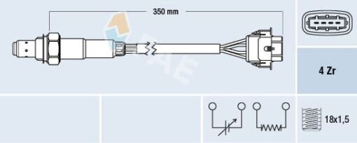 Oksijen Sensörü Astra G-corsa C-merıva A-vectra C-zafıra 1.4-1.6 16v 98-05 Z14xe-z16xe - 93189975-855524-855366-25323632