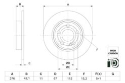 Fren Dıskı Arka Mercedes W177 W247 C118 - A2474230112