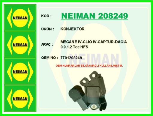 Konjektör Megane Iv-clıo Iv-captur-dacıa 0.9.1.2 Tce Hf5 - 7701208249