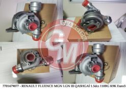 Turbo Şarj Renault Fluence Mgn Lgn Iıı Qashgai Dacıa Duster 4x4 Lodgy 1.5dcı 110bg K9k Euro5 - 7701479077-144112505R-144113843R