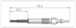Kızdırma Bujisi Golf V 1.9tdı-passat 2.0tdı-polo 1.4tdı-crafter 2.5tdı-t5 2.5 Tdı Bmm - N10591608-N10591604-N10591601