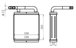 Kalorifer Radyatörü Brazing H100 Min. 163x165x42 - 9721143010-9721143100-9721143050