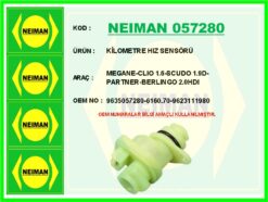 Kilometre Hız Sensörü Megane-clıo 1.6-scudo 1.9d-partner-berlıngo 2.0hdı - 9635057280-6160.70-9623111980