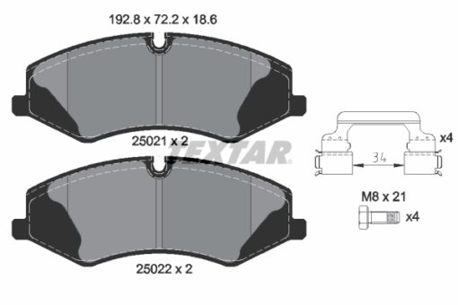 Fren Balatası On Land Rover Defender L663 L319 L462 Range Rover L322 L405 L320 L494 L560 - LR021253