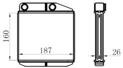 Kalorifer Radyatörü Brazing Corsa D 06> Corsa E 14> Adam 14> Mıto-doblo Iıı-lınea-fıorıno-pratıco- Grande Punto 1.2-1.3-1.4 Borusuz Tip - 39033120-77363898-77365032-77364557