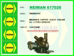 Megane Iıı - Captur - Clıo Iv - Kadjar 0.9 - 1.2 Tce 4 Çıkış 93c - 110617026R