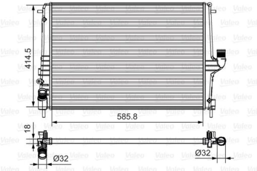 Radyatör Dacıa Duster 10 > Logan 05 > 1.5 Dci Mek.şanz. / Ac Al/pl/brz - 214100598R-8200582026