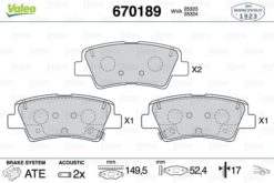 Ön Balata Panda 0.9 12 >1.2 12 > 1.2lpg 12 > 1.3d Multıjet 12 >14 >lancıa Ypsılon 1.2 1.3d 11 > - 77365927-77366212-77366274