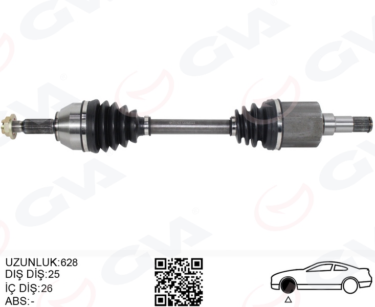 On Aks Komple Sol Transıt Connect 1.8 Tdcı 02>14 75 -90-110ps 628mm - 2T143B437CD-9T163B437AA 1 On Aks Komple Sol Transıt Connect 1.8 Tdcı 02>14 75 -90-110ps 628mm - 2T143B437CD-9T163B437AA