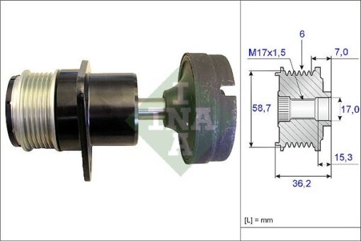 Alternatör Kaplini Şaft Rulmanı Focus 01-04 -cmax 05- -focus Iı 04- -mondeo 07- -connect 02- 1.8 Tdcı-1.8 Td - 5M5Q10D310AB-1477441