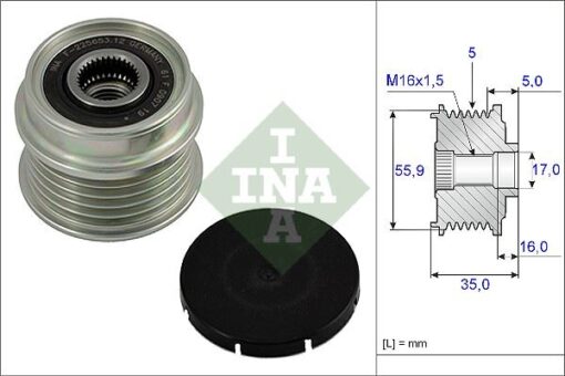 Alternatör Gergi Rulmanı Alternatör Kasnağı Passat-a4 1.9 Tdı Afn-avg-1z - 028903119T-028903119AN-28903165