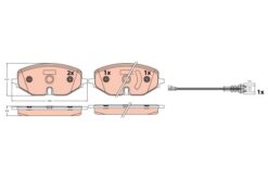 Disk Balata Ön Aks Audı A3 Allstreet 8yh A3 Limousine 8ys 8ym Skoda Octavıa Iv Nx3 Nn3 Octavıa Iv Combi Nx5 Volkswagen Golf Alltrack Vııı Cg5 Golf Vııı Cd1 Da1 Golf Vııı Variant Cg5 Db5 - 5WA698151Q-CUPRA5WA698151P