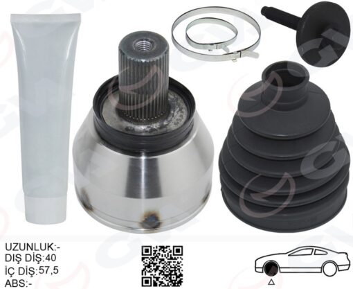 Aks Kafası Dış Ön Sağ-sol S60 Iı 10>v70 Iıı 07-16 Galaxy 2.0 Tdci 06-15 Mondeo Iv 2.0 Tdcı 07-14 - 36001452P-1459764P-1417222P