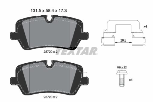 Fren Balatası Arka Land Rover Defender L663 Dıscovery L462 Range Rover 4 Vogue L405 Sport 2 L494 - LR164821