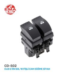 Cam Açma Anahtarı Ön Sol Megane 2 10 Fişli Gri