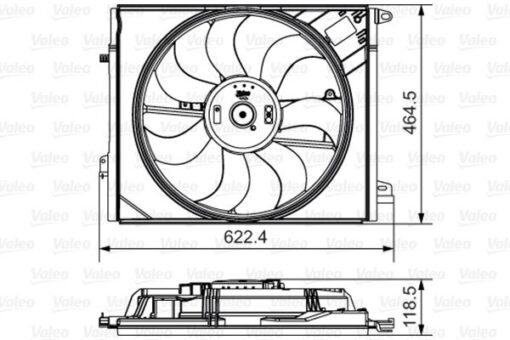 Fan Motoru Davlumbazlı Renault Megane Iv 16> Talısman 16> 1.3tce 1.5dci - 214814354R-214819674R