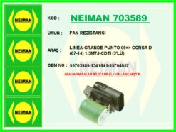 Fan Rezistansı Lınea-grande Punto 05 > Corsa D 07-14 1.3mtj-cdtı 3 Lü - 55703589-1341641-55704057