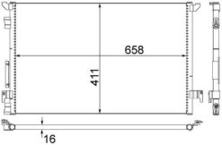 Klima Radyatörü Kondansatör Opel Vectra C 02> 660x411x16 - 13101839-1850076-1850079-24418362
