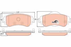Ön Fren Balatası Cıtroen C4 B7 1.4 Vtı 09 > C4 1.6 Hdı 11/2009 > Ds4 1.6 Hdı 1. 4.2011 > - 4254.A9
