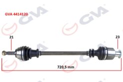 Komple Aks Sağ Kangoo 1.9dtı 98-08 721mm - 7701352775-7701352777-8200088974