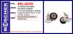 Alternatör Gergi Rulmanı Klimasız Clıo Iı-ııı-kng-mgn Iı- Scenıc Iı-logan-note1.5dcı-1.4 16v-1.6 16 - 8200292784-8200328372-8200053294