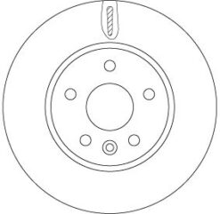 Ön Fren Aynası Astra K 15 > 15 İnç / 5 Delik 276x26x5dl Havalı - 13515906-13597459-13597460