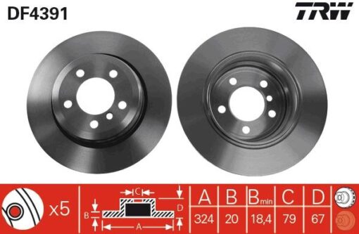 Fren Dıskı Arka Bmw E65 E66 - 34216864045