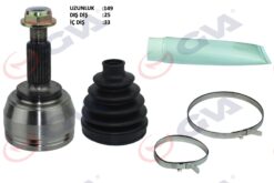 Aks Kafası Dış Ön Renault Fluence 09- Megane Iv 1.5 Dci 6 Vites 25x33x52.7 148mm - 8200930507-391001162R-391015061R