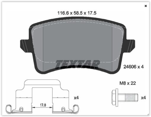 Arka Balata A4-a5-q5 09 > - 8K0698451-8K0698451A-WVA24606