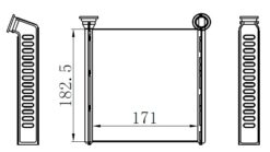 Kalorifer Radyatörü Brazing Golf 7-passat-tıguan-arteon-superb-octavıa-a3-leon-12> 170x185x26 - 5Q0819031-5Q0819031B