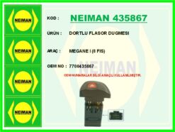 Dortlu Flasor Dugmesı Megane I 8 Fıs - 7700435867