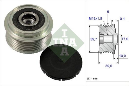 Alternatör Gergi Rulmanı Astra G-h-corsa C-d-merıva-zafıra 1.7cdtı-combo 1.7cdtı 16v - 1204366-6204889