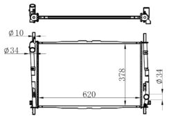Motor Radyatoru Ac Mondeo Iıı 1.8 16v 2.0 16v Benzınlı 01>07 Klımalı - ME1S7H8005AD-ME3S718005AB