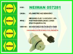 Kilometre Hız Sensörü Megane-clıo 1.6-scudo 1.9d-partner-berlıngo 2.0hdı Dişli Değiştirme İle - 9635057280-6160.70-9623111980
