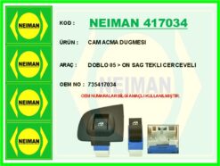 Cam Acma Dugmesı Doblo 05 > On Sag Teklı Cercevelı - 735417034