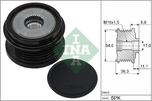 Alternatör Kasnağı Astra K 1.4 Insıgnıa B 1.5 B14xe-xnt-xft-xfl-d14xft-xfl-b15sft-d15sft-sfl - 12674910-12638803-1202469