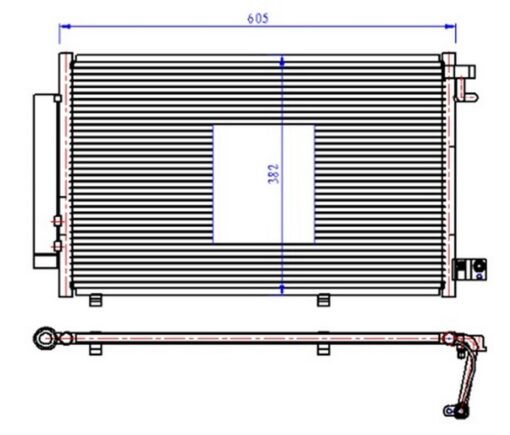 Klıma Radyatoru Kondenseri Fıesta Vı 1.25 1.4 16v 1.4tdcı 08 >14 - 8V5119710BD-8V5119710BB-AP3J19710CA