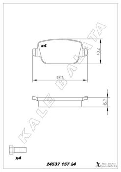 Arka Fren Balatası Mondeo Iv Ca2 07>14 S-max 09> 06> S-max 09> Kuga I 08>12 Galaxy Iıı 06> Volvo S80 Iı 06> S80 07> V70 06> V70 07> Xc70 06> Freelander 2 2.2 - ME6G9J2M008GA-30794553-LR003657